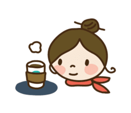 Piki & Macaron sticker #88535