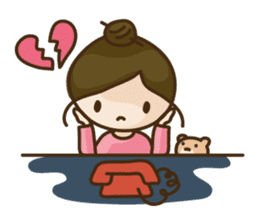 Piki & Macaron sticker #88536