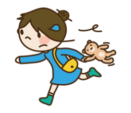 Piki & Macaron sticker #88552