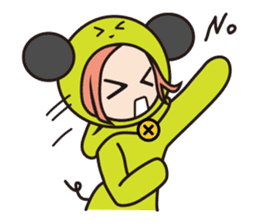 Girl cute costume sticker #89441