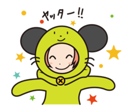 Girl cute costume sticker #89443