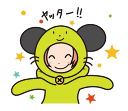 Girl cute costume sticker #89443