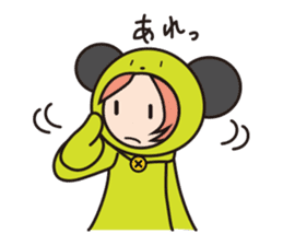 Girl cute costume sticker #89446