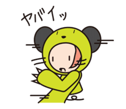 Girl cute costume sticker #89457