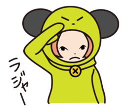 Girl cute costume sticker #89458