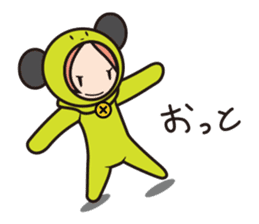 Girl cute costume sticker #89460