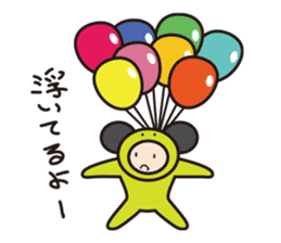 Girl cute costume sticker #89461