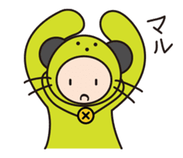 Girl cute costume sticker #89468