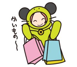 Girl cute costume sticker #89470