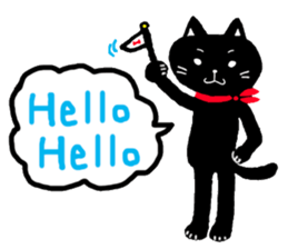 Pals and black cat Mr. Michel sticker #89518
