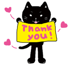 Pals and black cat Mr. Michel sticker #89523