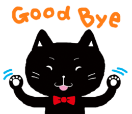 Pals and black cat Mr. Michel sticker #89525