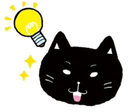Pals and black cat Mr. Michel sticker #89532