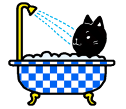 Pals and black cat Mr. Michel sticker #89538