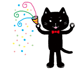 Pals and black cat Mr. Michel sticker #89539