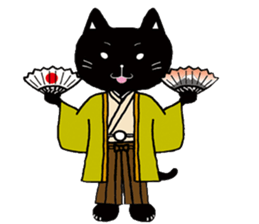 Pals and black cat Mr. Michel sticker #89541