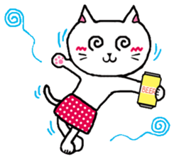 Pals and black cat Mr. Michel sticker #89546