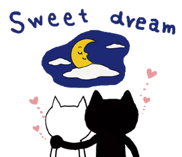 Pals and black cat Mr. Michel sticker #89552