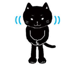 Pals and black cat Mr. Michel sticker #89554