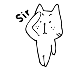 Cat Dude sticker #90363