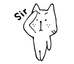 Cat Dude sticker #90363