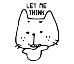 Cat Dude sticker #90379