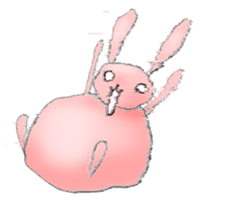 Kagamimochi rabbit sticker #90590