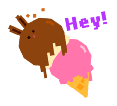 Chocolate Bunny Pulpy sticker #91418