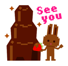 Chocolate Bunny Pulpy sticker #91432