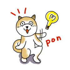 A Japanese dog, Maru sticker #91449