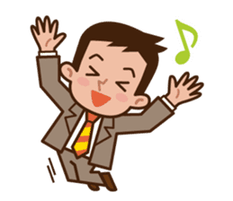 Fight! Businessman Anko. sticker #92079