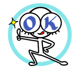 MEDEKA(Big eye) & Chibi-MEDEKA sticker #92238