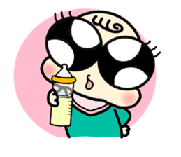 MEDEKA(Big eye) & Chibi-MEDEKA sticker #92270