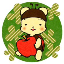 nanakuma [Ladybird+Bear] Cute characters sticker #92356