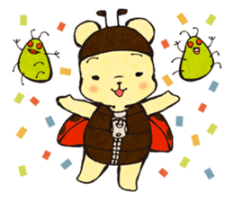 nanakuma [Ladybird+Bear] Cute characters sticker #92357
