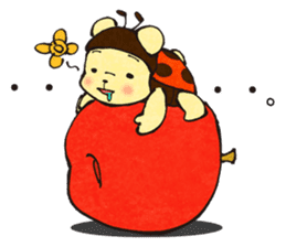 nanakuma [Ladybird+Bear] Cute characters sticker #92359