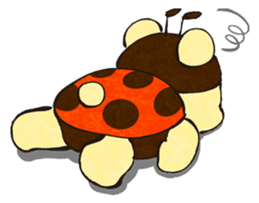 nanakuma [Ladybird+Bear] Cute characters sticker #92372
