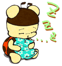 nanakuma [Ladybird+Bear] Cute characters sticker #92373