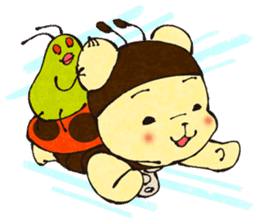 nanakuma [Ladybird+Bear] Cute characters sticker #92384