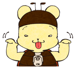 nanakuma [Ladybird+Bear] Cute characters sticker #92387