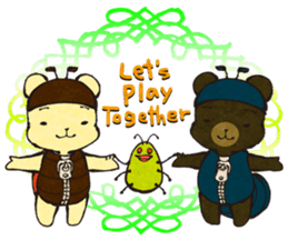 nanakuma [Ladybird+Bear] Cute characters sticker #92388