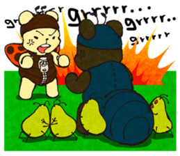 nanakuma [Ladybird+Bear] Cute characters sticker #92389