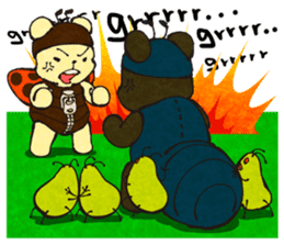 nanakuma [Ladybird+Bear] Cute characters sticker #92389
