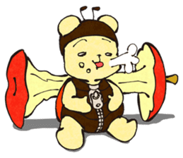 nanakuma [Ladybird+Bear] Cute characters sticker #92390