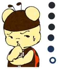 nanakuma [Ladybird+Bear] Cute characters sticker #92391