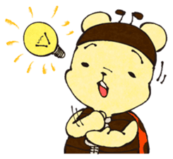 nanakuma [Ladybird+Bear] Cute characters sticker #92392