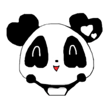 Heart of Love Panda sticker #92796