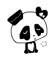 Heart of Love Panda sticker #92800