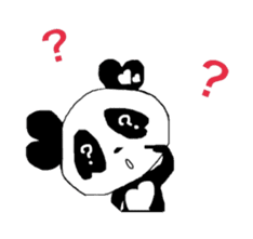 Heart of Love Panda sticker #92806