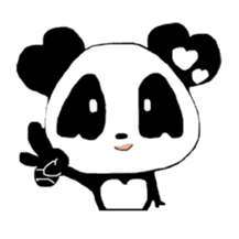 Heart of Love Panda sticker #92808